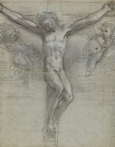 Étude du Christ en croix avec deux anges - Federico Barocci